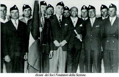 Alcuni dei soci fondatori della Sezione
